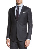 Trofeo Box-Check Two-Piece Suit, Charcoal/Navy