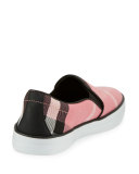 Gauden Check Skate Sneaker, Rose Pink