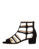 Ren Suede Caged 35mm Sandal