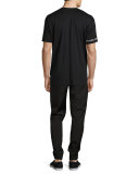 Zip-Pocket Jogger Pants, Black