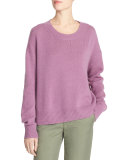 Cashmere Boxy Crewneck Sweater