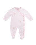 Ribbon Bouquets Pima Footie Pajamas, Pink, Size 0-9 Months