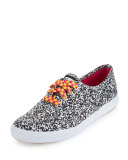 Keds Double Dare Printed Sneaker, Black/White