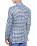 Sienna Contemporary-Fit Check Sport Coat, Light Blue