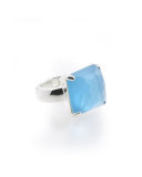 Wonderland Large Cocktail Ring in Ice Doublet, Size 7