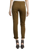 Sally Cropped Jeans, Khaki