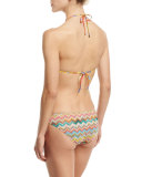 Zigzag Two-Piece String Bikini, Multicolor