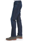 Straight-Leg Luxe Denim Jeans