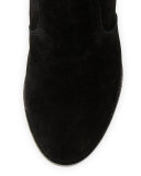 Dalton Suede Western Bootie, Black