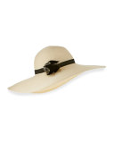 Bunny Hemp-Blend Sun Hat, Ivory