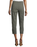 Drawstring Cropped Cargo Pants