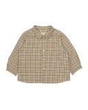 Long-Sleeve Poplin Check Shirt, Size 12M-2