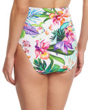 Floral-Print Ultra High-Rise Swim Bottoms