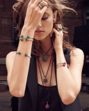 Osetra Faceted Green Onyx Dome Ring