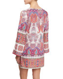 Gypsy Queen Printed Tunic Coverup