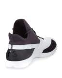 Men's Arc Mid-Top Textile Sneaker, White/Black