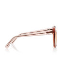 Monaco Transparent Square Sunglasses, Rouge