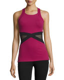 X-Marked Mesh Tank Top
