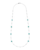 Lollipop Turquoise Necklace, 37"L