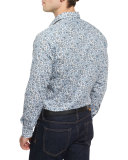 Multi Floral-Print Long-Sleeve Sport Shirt, Multicolored
