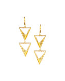 14k Elite Jetset Crystal Duo Earrings