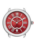16mm Serein Watch Head with Diamonds, Red