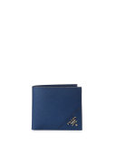 Saffiano Corner Logo Wallet