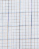 Large-Check Dress Shirt, White/Blue/Brown