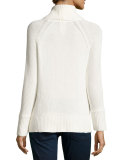 Baira Turtleneck Sweater, Porcelain