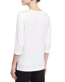 3/4-Sleeve Terry Top 