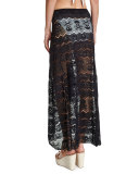 Embroidered Lace Coverup Skirt