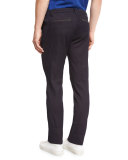 Tonal Patchwork Pants, Navy