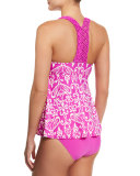 Sand Tropez Printed Tankini Swim Top