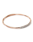 18K Gold Stardust 2-Station Pave Diamond Bangle