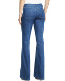 Medium-Wash Flared Jeans, Indigo