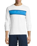 Robby Classic-Fit Striped Long-Sleeve T-Shirt, White/Maritime/Navy