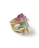 18k Rock Candy Mosaic Cascade Ring