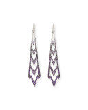 18K Lady Stardust Earrings in Ombre Purple