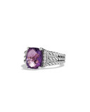 Petite Wheaton Ring with Amethyst and Diamonds