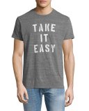 Take It Easy Graphic T-Shirt, Light Gray