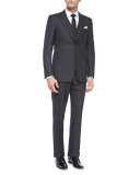 Prince of Wales Three-Piece Suit, Charcoal
