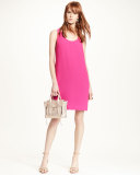 Sleeveless Crossover-Back Sheath Dress