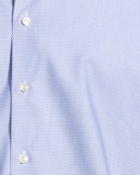 Zigzag Waves Jacquard Sport Shirt, Blue