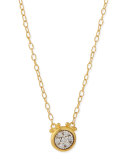 Celestial 24k Gold Diamond Pendant Necklace