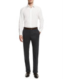 Benson Standard-Fit Lightweight Trousers, Charcoal