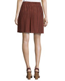 Baja Ripple-Print Tassel-Tie Skirt