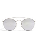 Essential Round Aviator Sunglasses, Silver