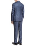Gregory Pinstripe Two-Piece Suit, Light Blue