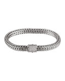 Small Chain Bracelet with Diamond Pave Clasp