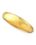Hammered Gold-Plate Bangle